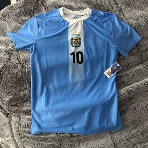 AFA Blue Soccer Messi  Jersey